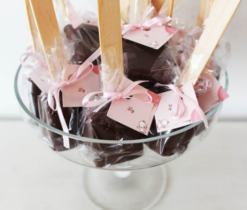 Mini Brownies no Palito