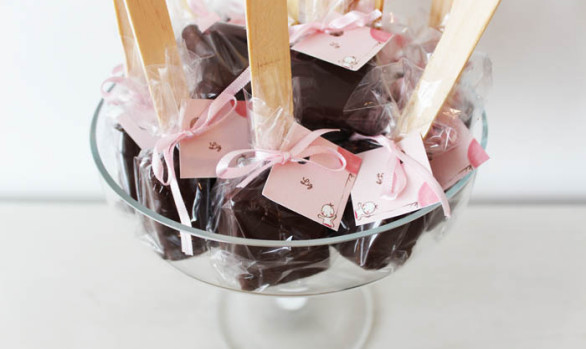 Mini Brownies no Palito